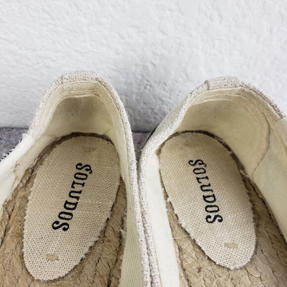 Soludos Espadrilles Shoes Embroidered Canvas Jute Bohemian Resortwear size 9 - Picture 9 of 13
